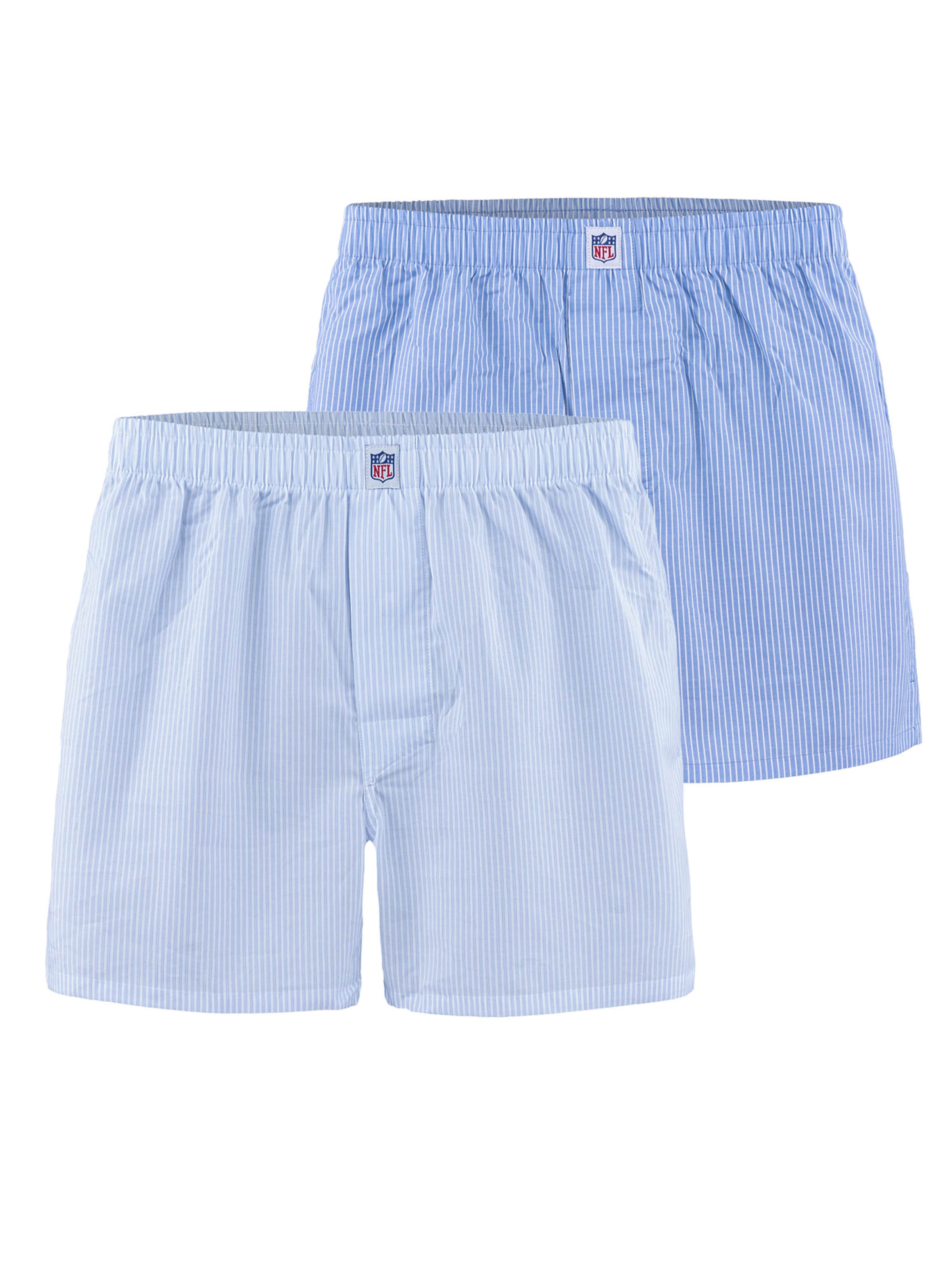 

Huddle Боксеры 'NFL Shield Stripe' в светло-голубом цвете