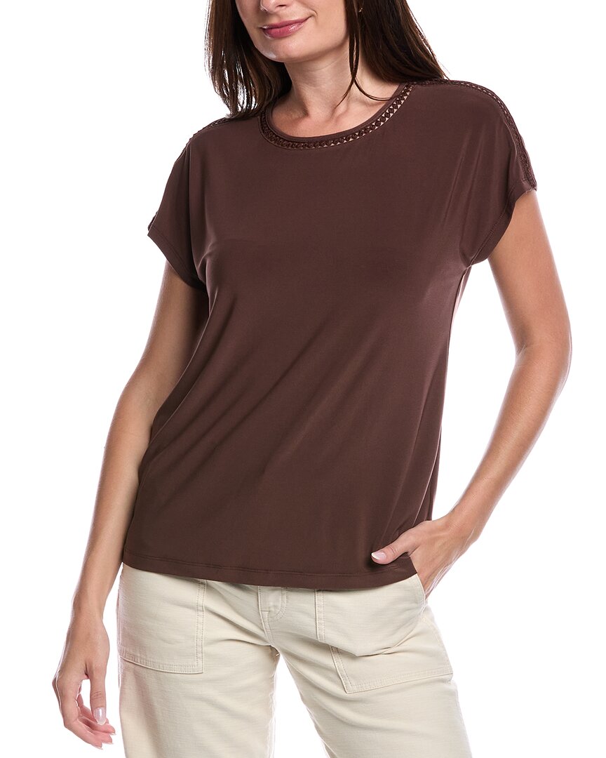 

Джонс Нью-Йорк Топ с расширенными плечами Jones New York, коричневый