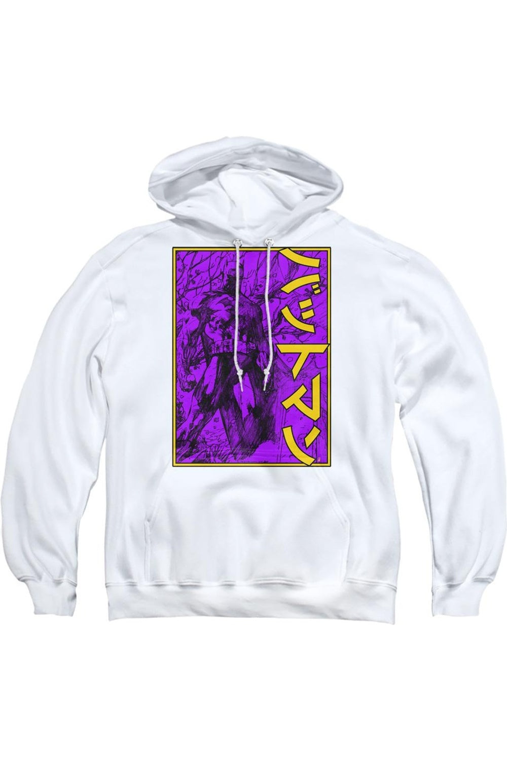 

Толстовка с капюшоном Batman Big Framed Kanji для взрослых Gildan, белый