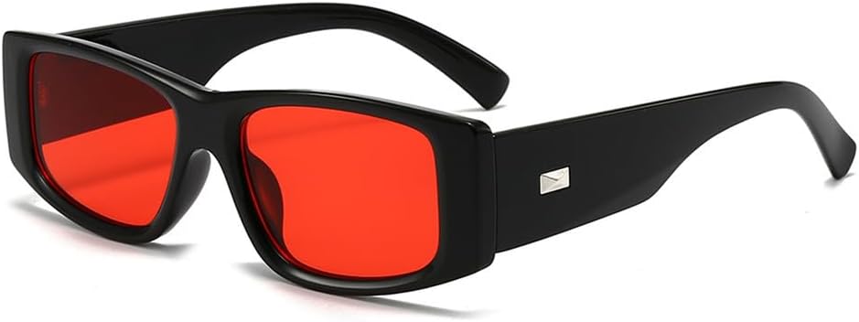 

Солнцезащитные очки Rivet Summer Retro в маленькой оправе с защитой от УФ-излучения UV400, женские, в стиле ретро-панк, прямоугольные, солнцезащитный козырек VFDHN, Black Red