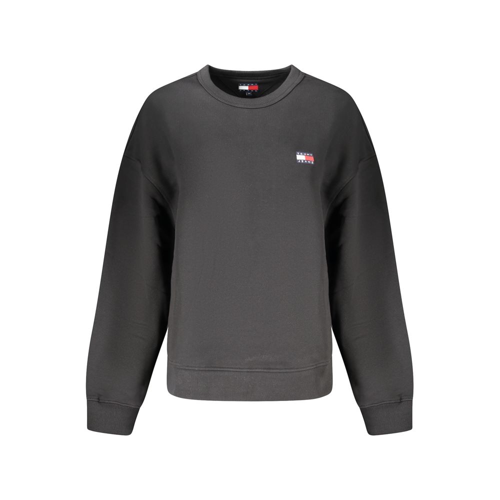 

Черный хлопковый женский свитер Tommy Hilfiger