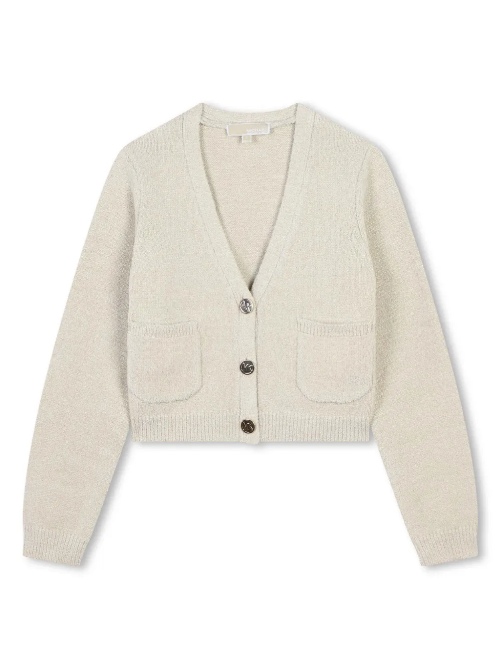 

Кардиган на пуговицах с логотипом Michael Kors Kids, белый