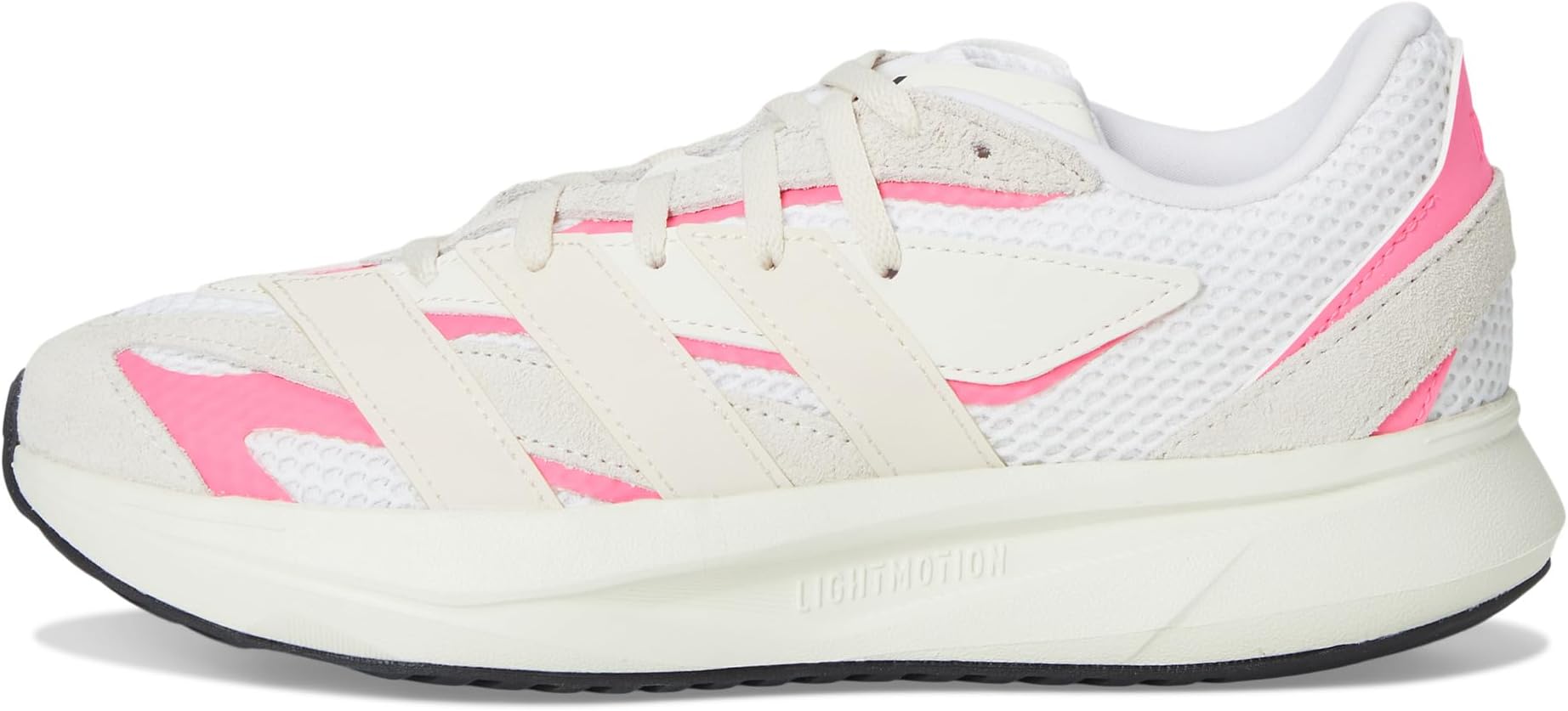 Кроссовки adidas Kids  Lightstride Sportswear Shoes, Off-White/Wonder White/Lucid Pink — фото 4