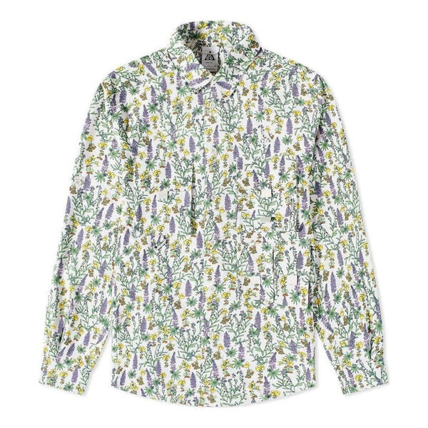 

Рубашка dri fit acg uv allover print top Nike, белый