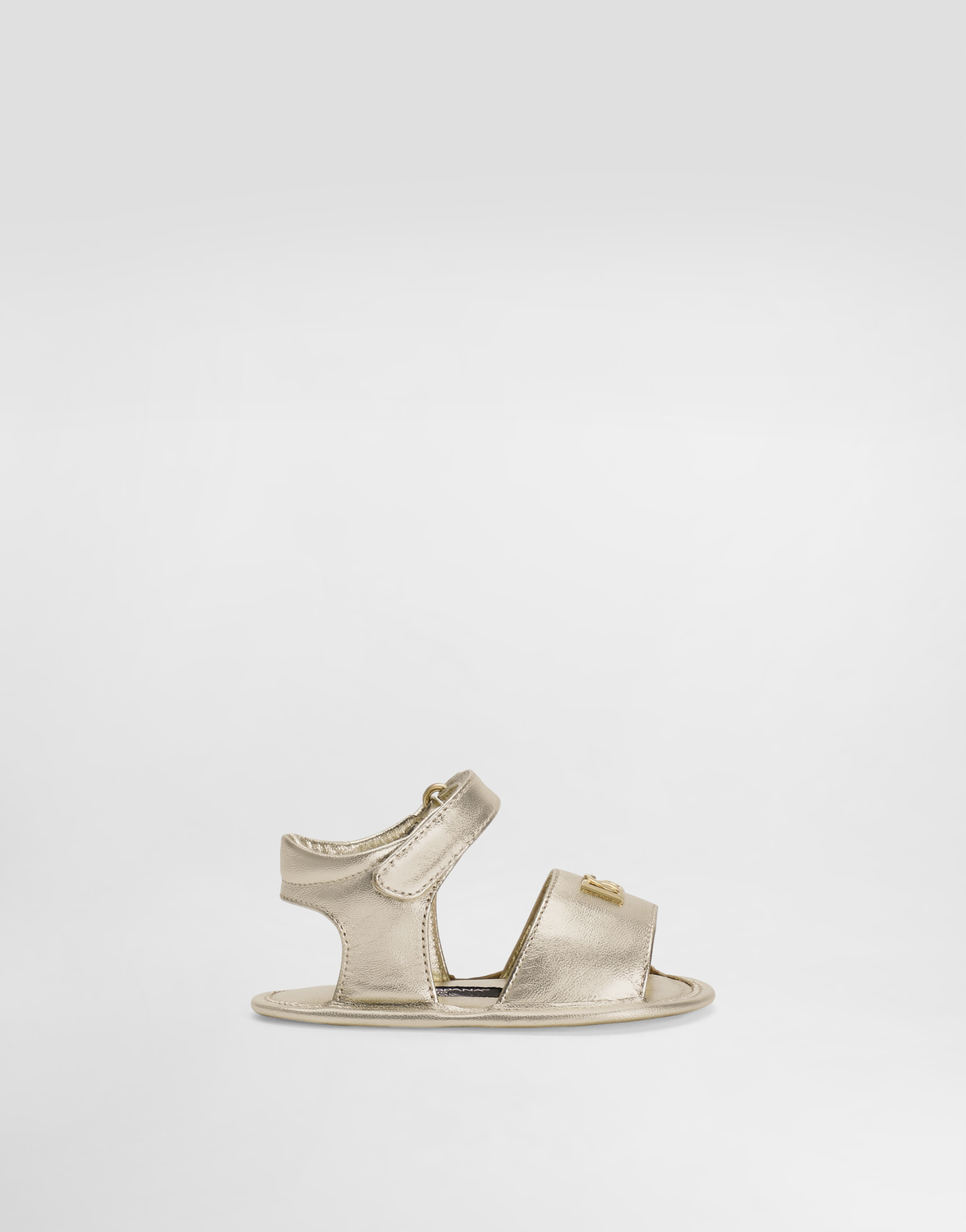 

Сандалии из ламинированной наппы DOLCE & GABBANA, серый