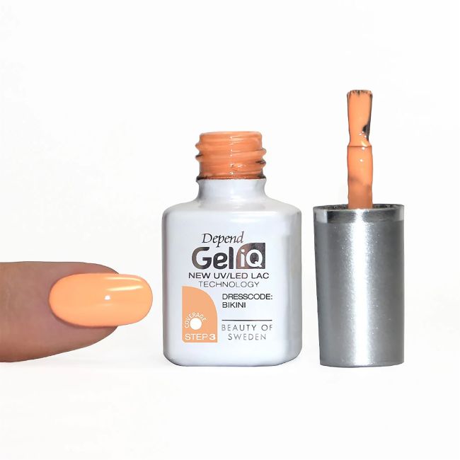 Гель-Лак для ногтей Gel iq uv/led Depend, цвет dresscode: bikini, 5 мл — фото 2