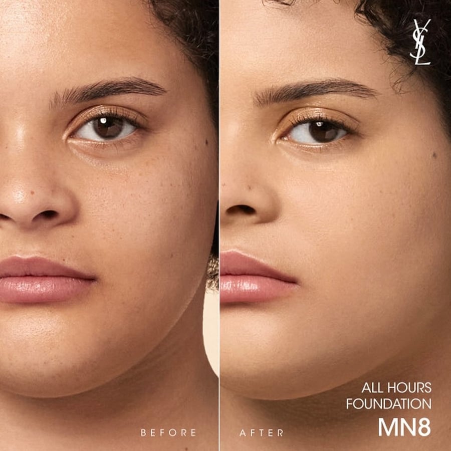 Yves Saint Laurent, All Hours Foundation Luminous Matte, жидкая тональная основа, MN8, 25 мл — фото 4