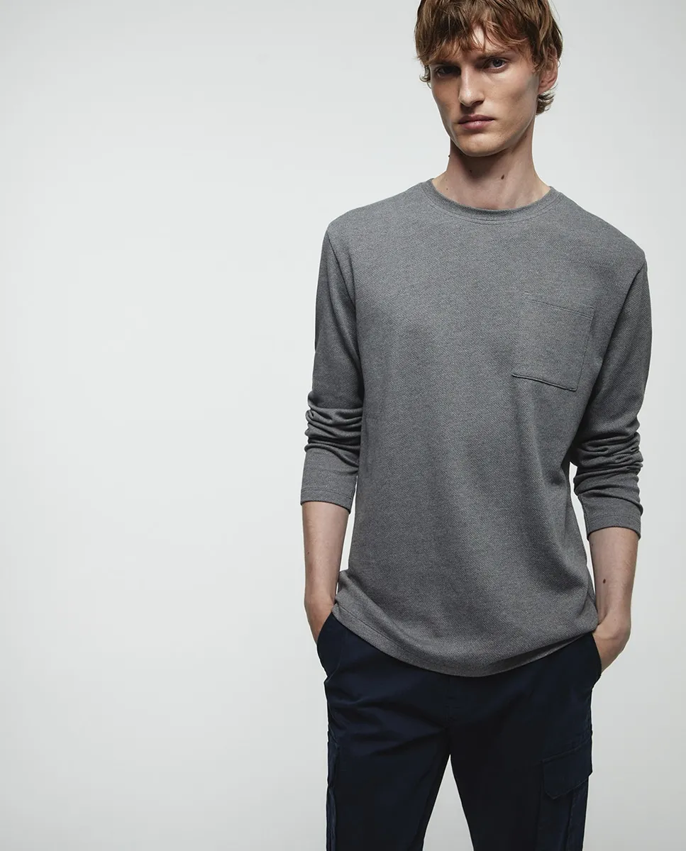 

Футболка с конструкцией Sfera, серый