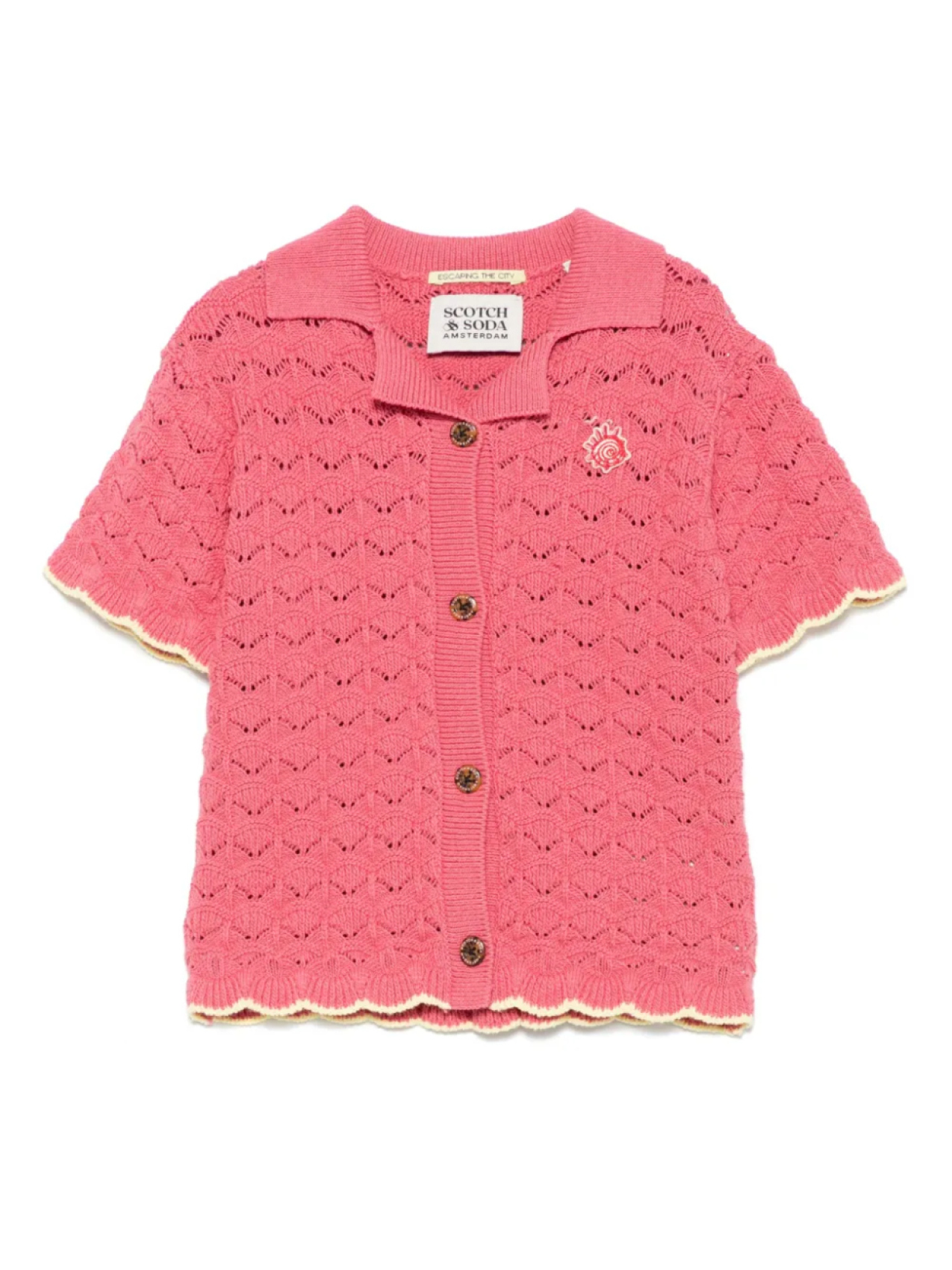 

Вязаная рубашка Scotch & Soda Kids, розовый