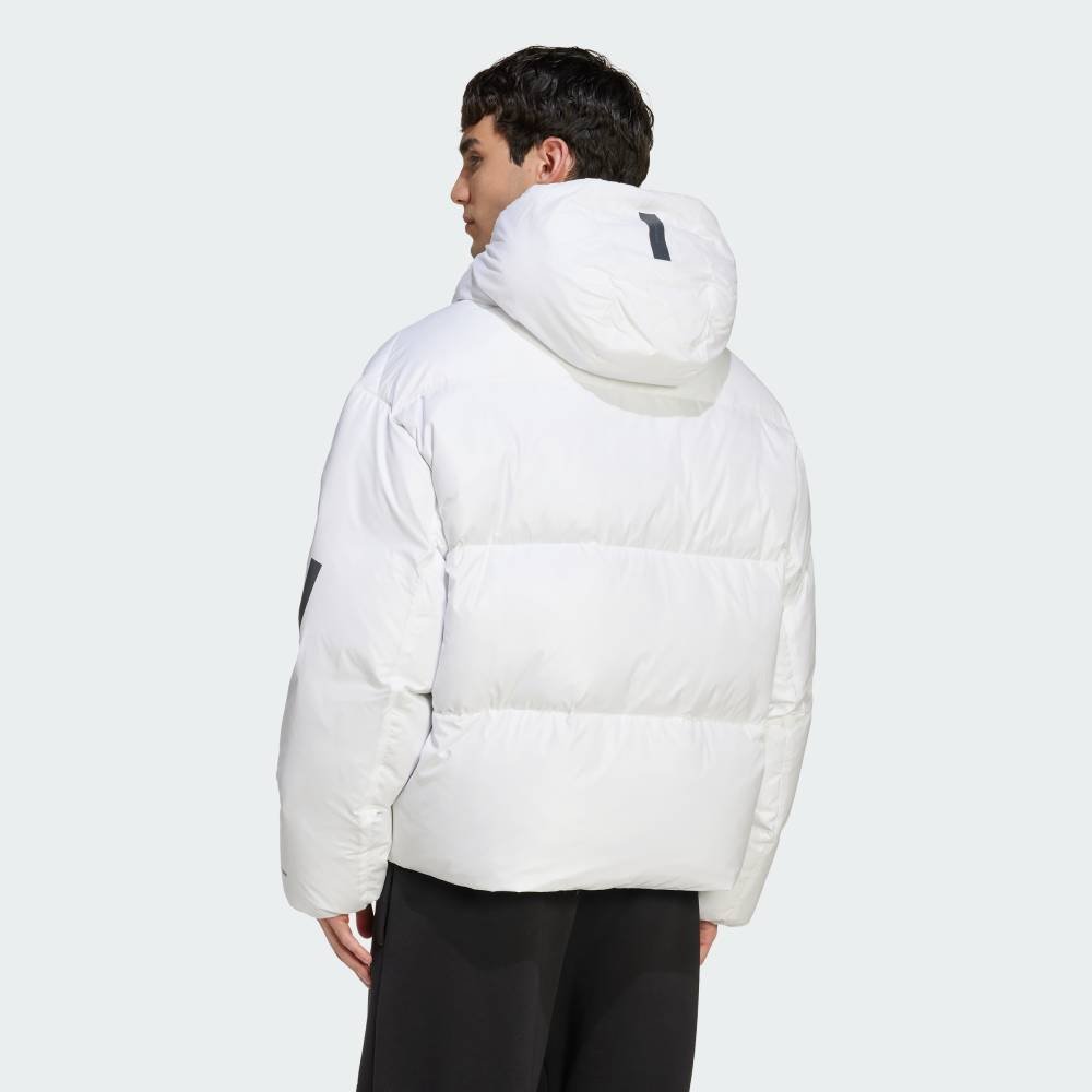 Пуховая куртка ZNE Puffer Climawarm Adidas, white — фото 2