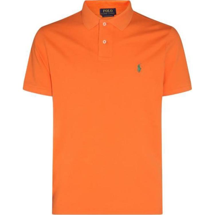 Классическая поло с сеткой Polo Ralph Lauren, Оранжевый — фото 2