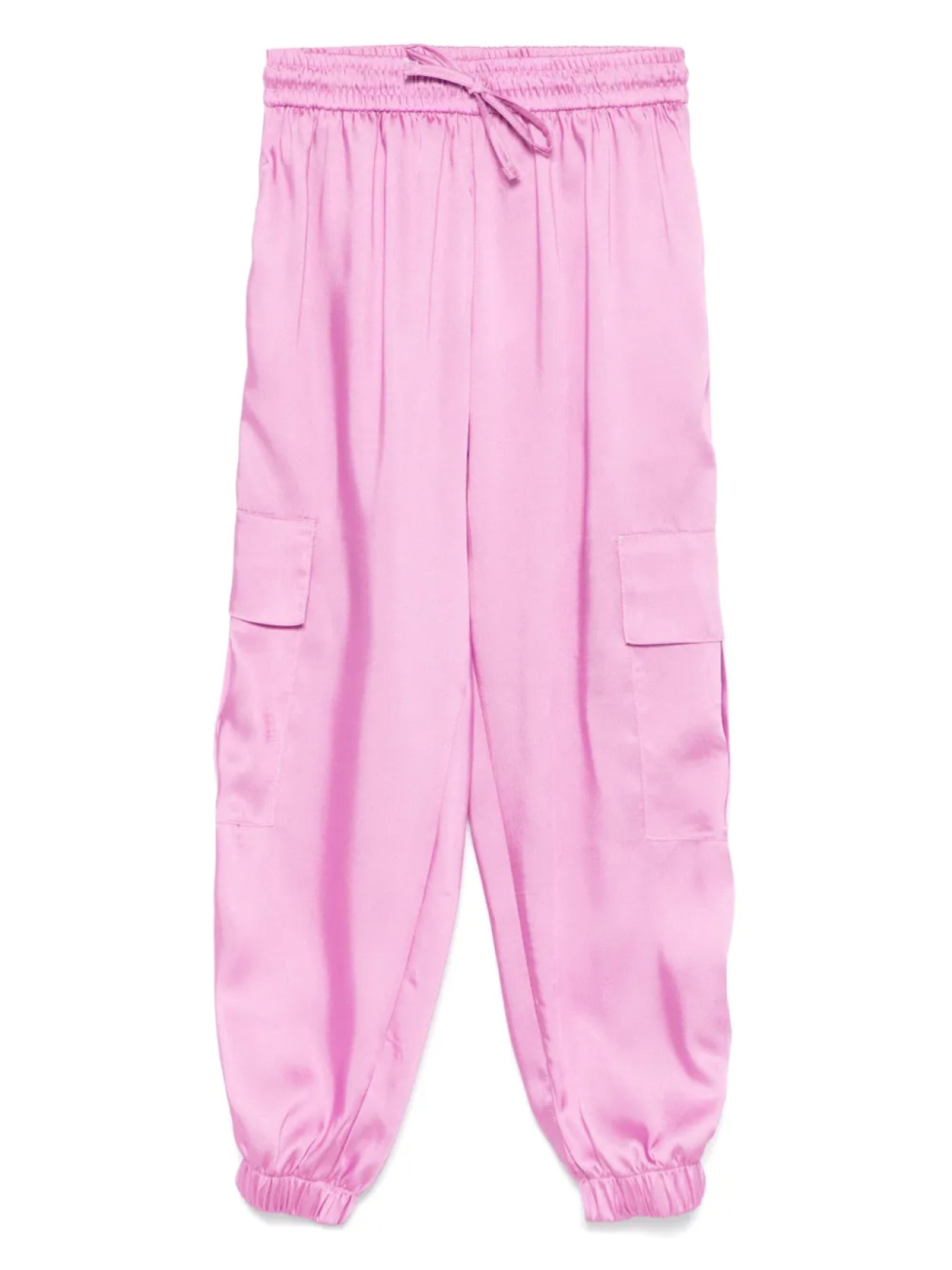 

Miss Grant Kids атласные брюки карго, розовый