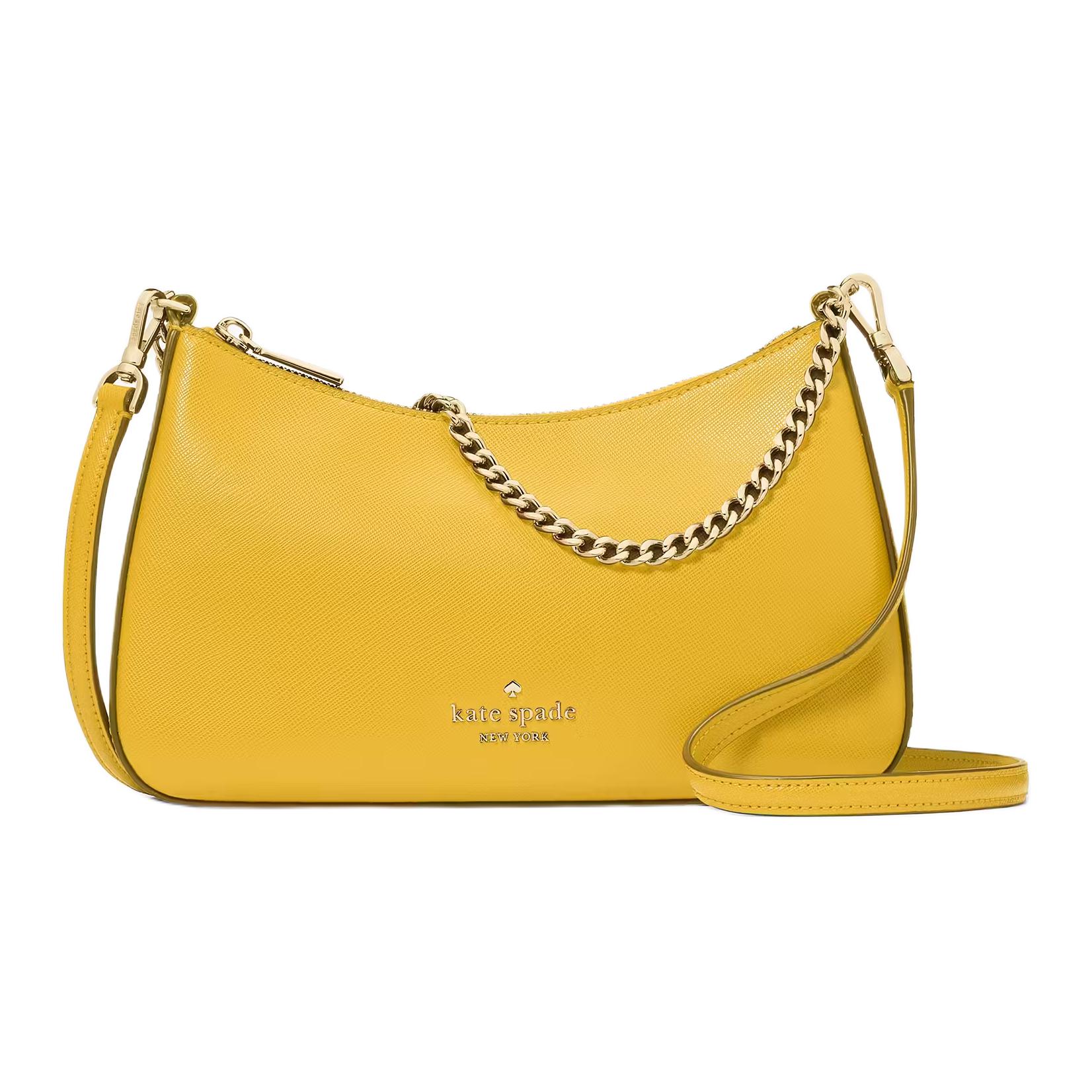 

Kate Spade Сумка Cross Grain PVC, наплечная сумка, кросс-боди для женщин Narcissus Yellow
