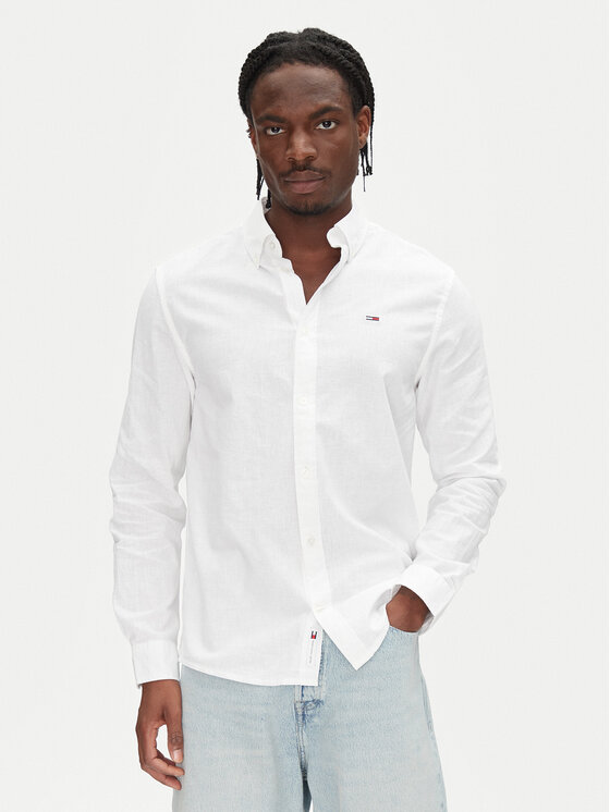 

Рубашка обычного кроя DM0DM20875 Tommy Jeans, экрю