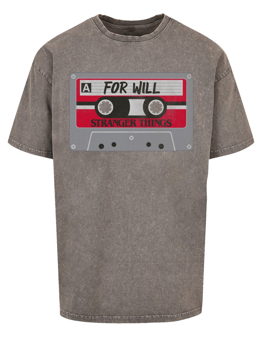 

Рубашка F4NT4STIC Stranger Things Cassette For Will Netflix TV Series, цвет Light grey/mottled grey