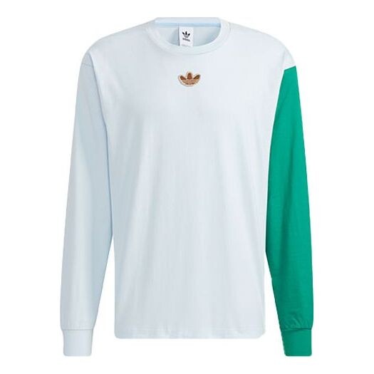

Футболка adidas originals Series Colorblock Round Neck Pullover Long Sleeves Couple Style White, мультиколор