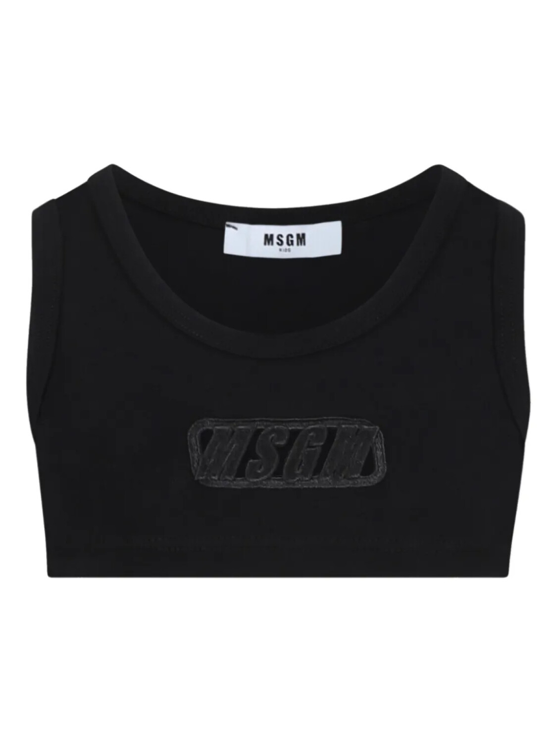 

Детский топ с аппликацией логотипа MSGM MSGM Kids, черный