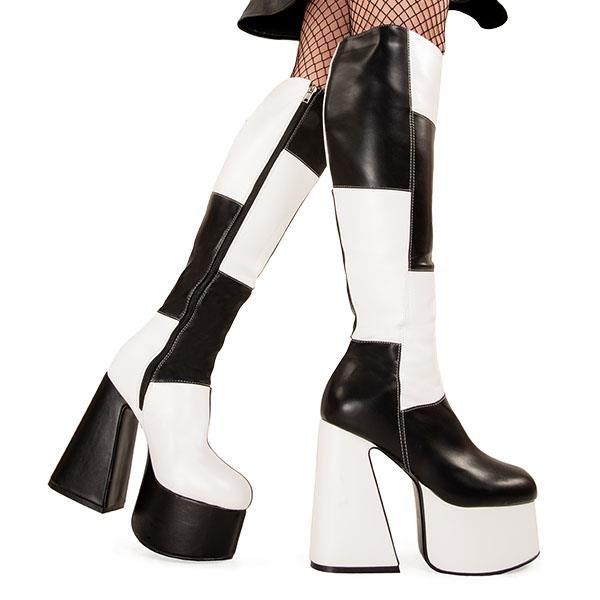 Сапоги до колена на платформе 'Runway' Lamoda, мультиколор