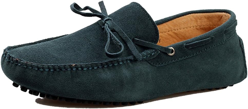 

Мужские новые замшевые мокасины TDA с узлом для вождения, туфли-лодочки Пенни, зеленый