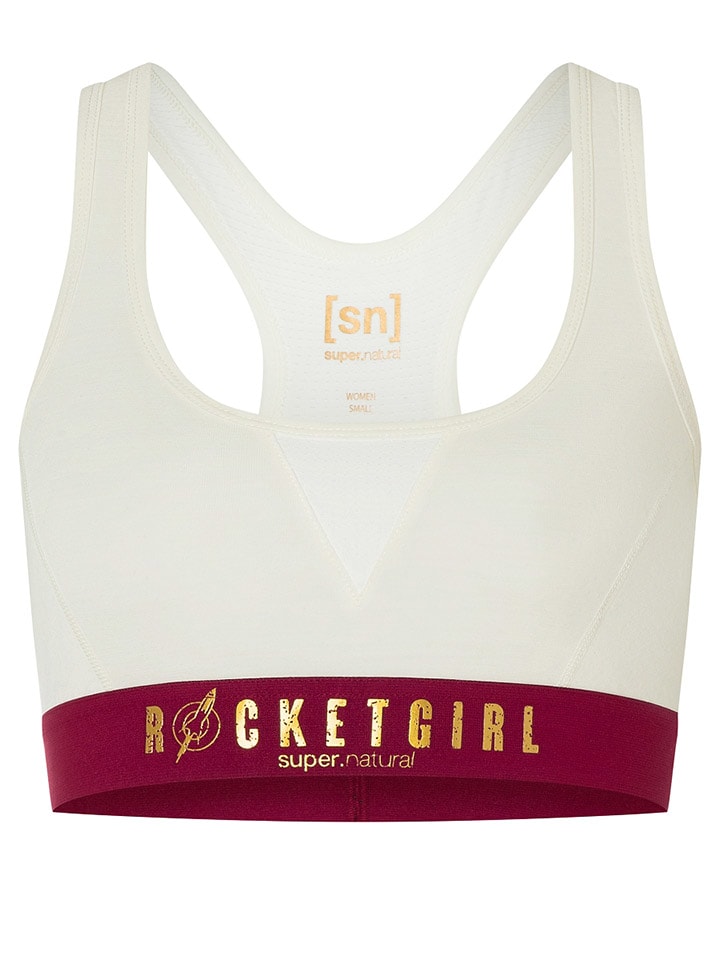 

Спортивный бюстгальтер super.natural, белый/красный