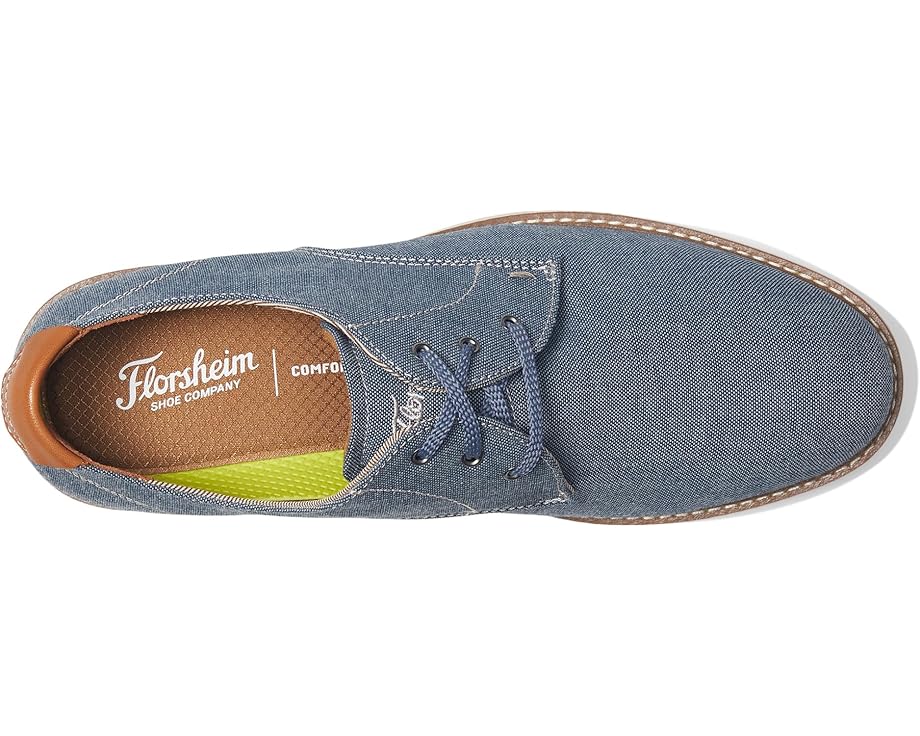 Мужские оксфорды Florsheim Vibe Canvas Plain Toe, Blue — фото 2