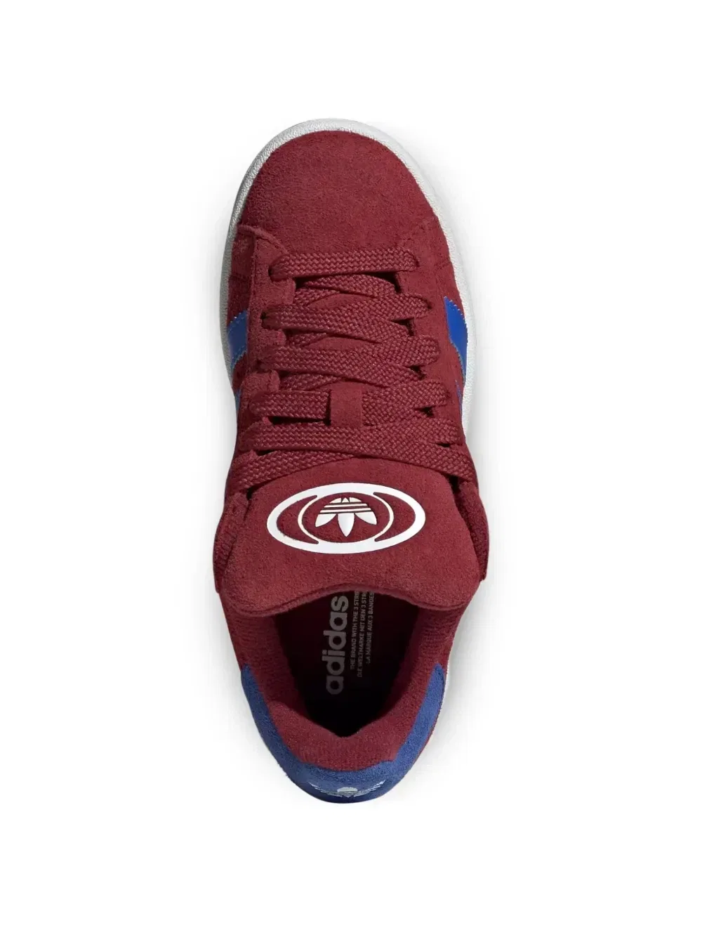 Кроссовки Campus из замши Adidas Kids, красный — фото 4