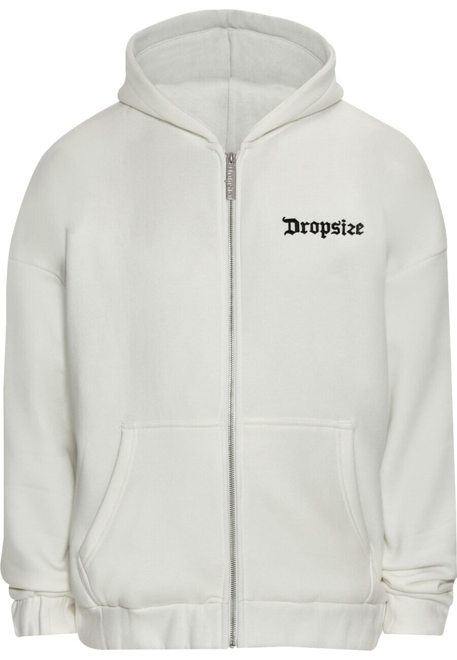 

Толстовка с капюшоном на молнии Dropsize Zip-Up Hoodie, белый