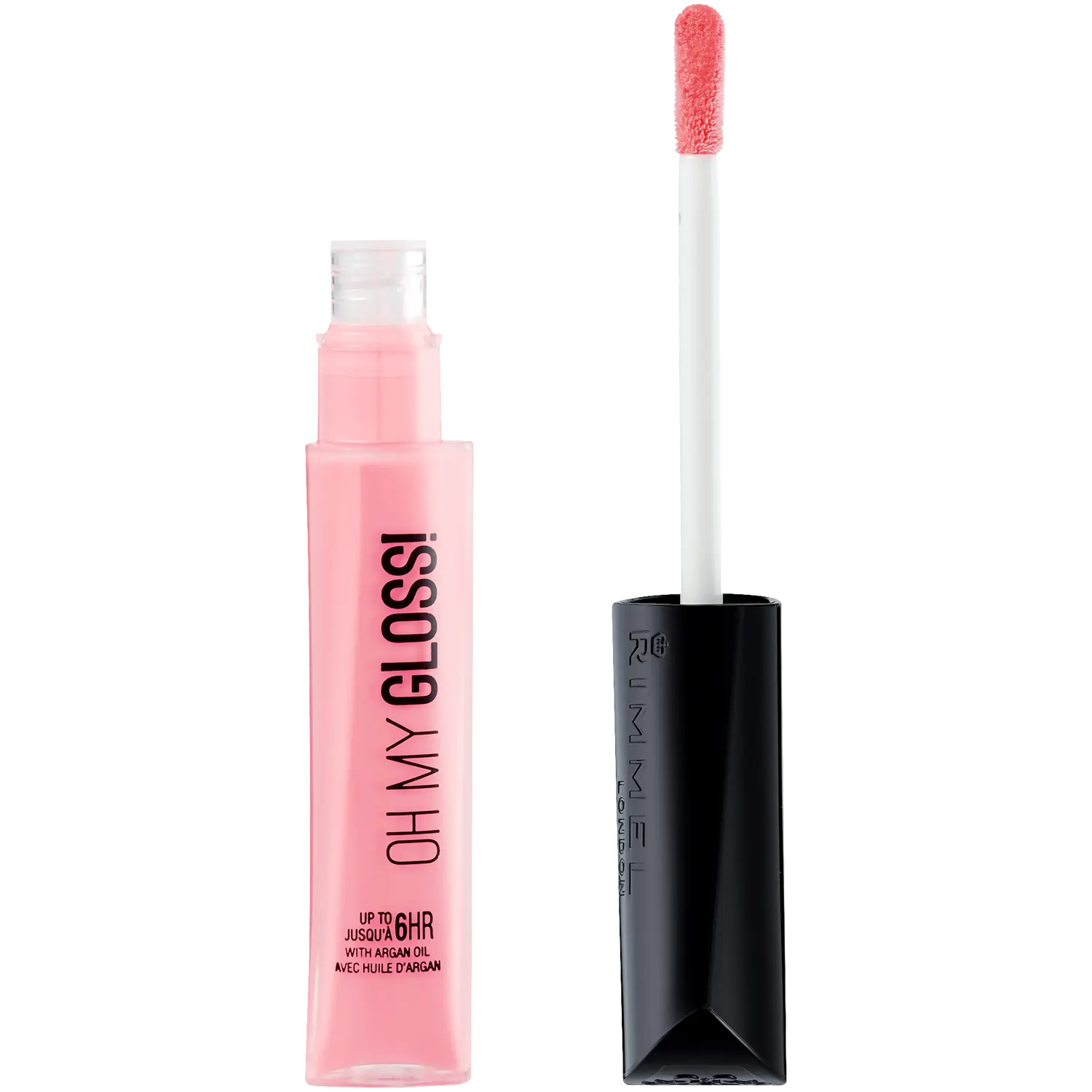 Ухаживающий блеск для губ с аргановым маслом stay my rose 160 Rimmel Oh My Gloss, 6,5 мл — фото 3