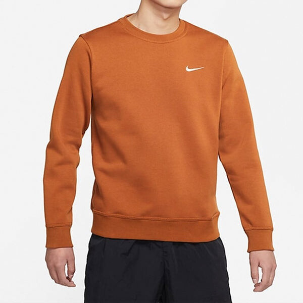 Толстовка Men's Nike Fleece Lined Embroidered Small Logo Classic Sports Brown, коричневый — фото 4