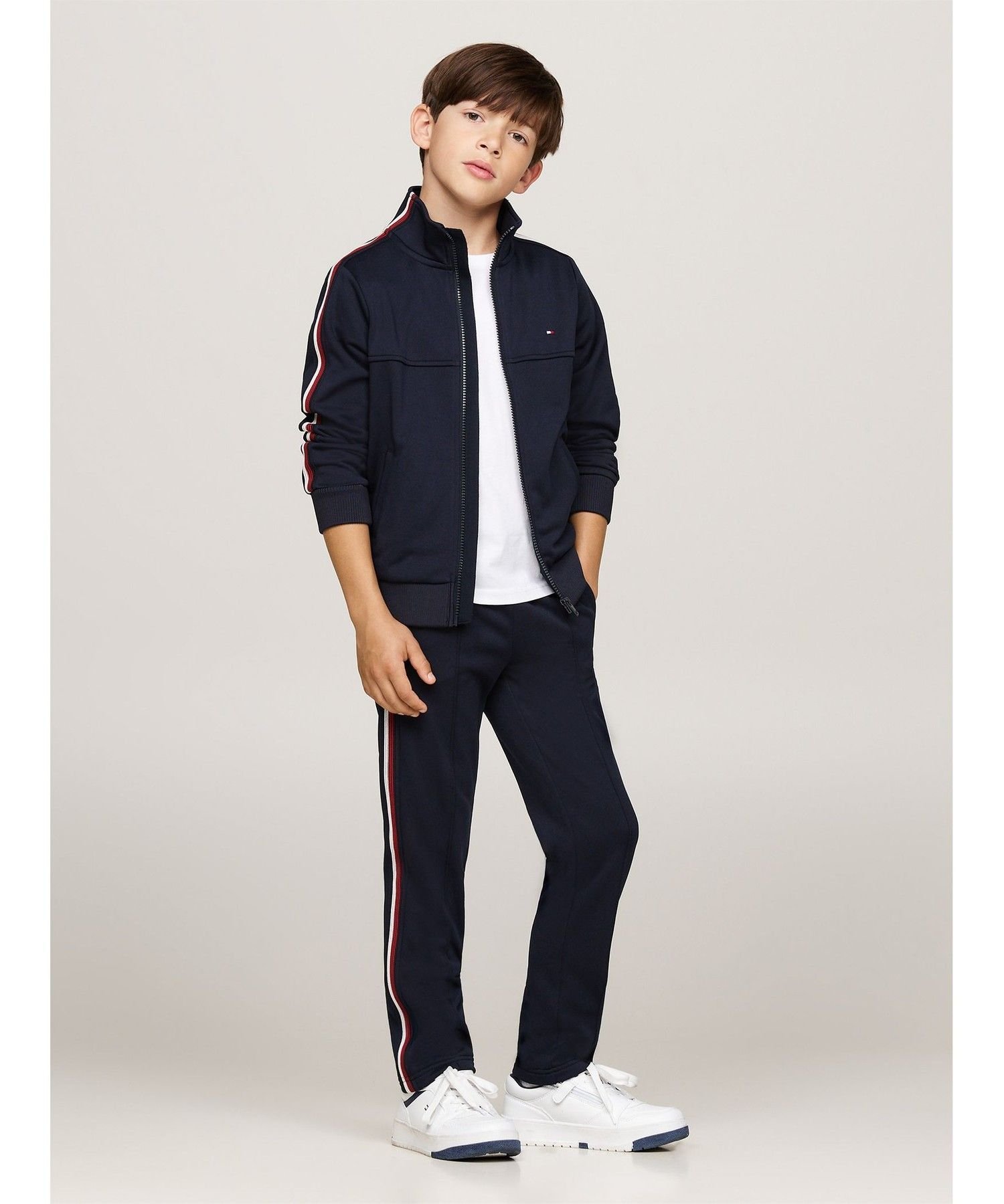 (K) Спортивные брюки TOMMY HILFIGER BOYS Global Stripe Regular, Navy — фото 2