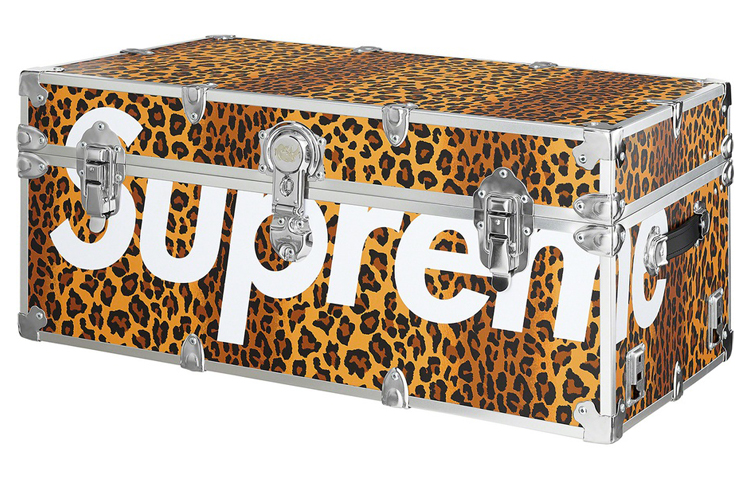 

Supreme Чемодан для хранения из композитной доски из бука Unisex красный/леопардовый принт