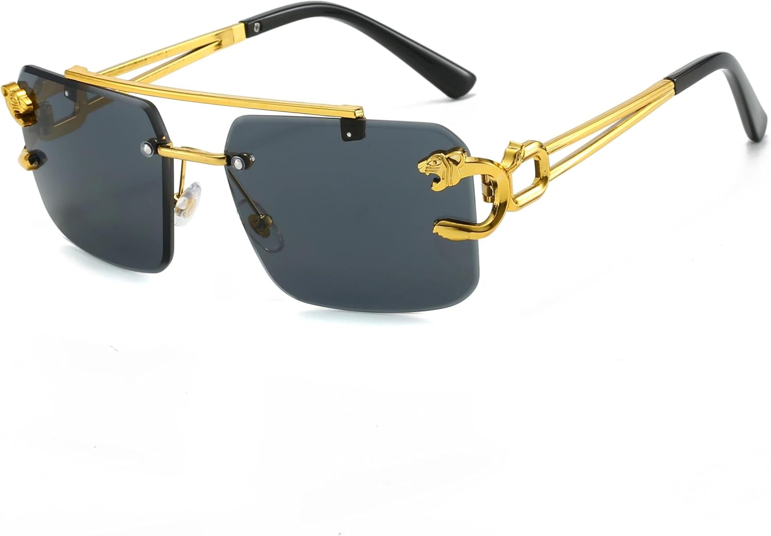 

Солнцезащитные очки с защитой от УФ-излучения UV400 | Градиентные линзы, металлические, для женщин | Яркие цветные линзы, идеально подходят для занятий спортом на открытом воздухе и вождения DSVIGF, Black Grey