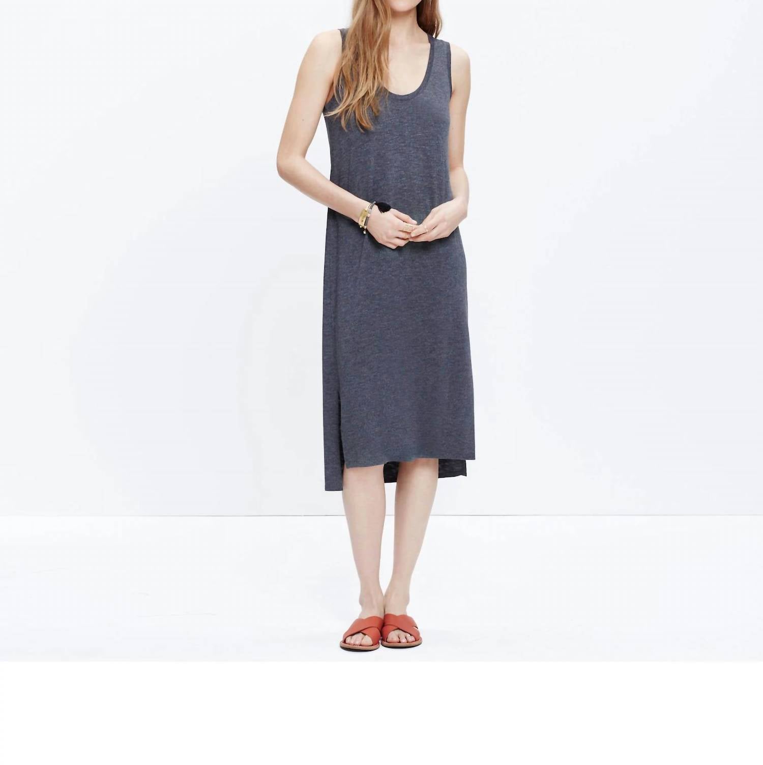 

Платье-майка из джерси серого цвета Madewell