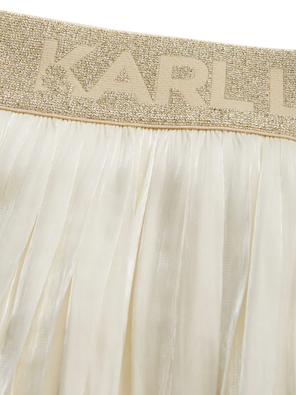 Плиссированная юбка KARL LAGERFELD KIDS, нейтральный — фото 3