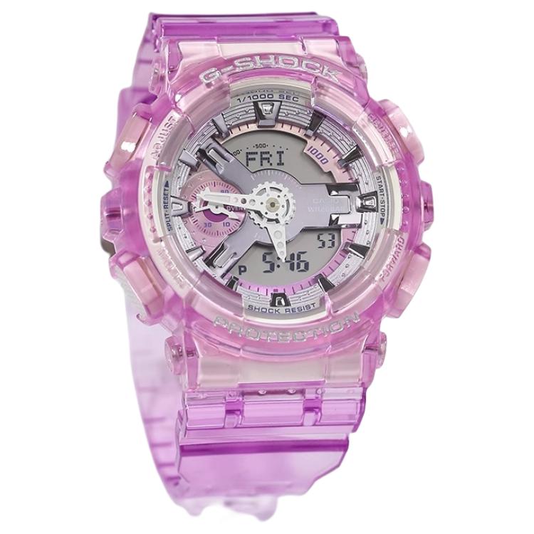 

CASIO Кварцевый механизм, ремешок из смолы, японские/корейские женские часы, серый циферблат