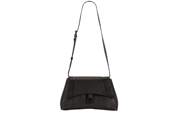 Balenciaga Женская сумка через плечо Downtown Soft Calfskin черная — фото 2