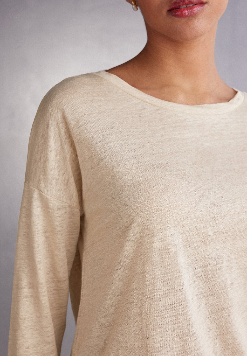 

Топ с длинными рукавами Intimissimi, цвет Mottled Beige
