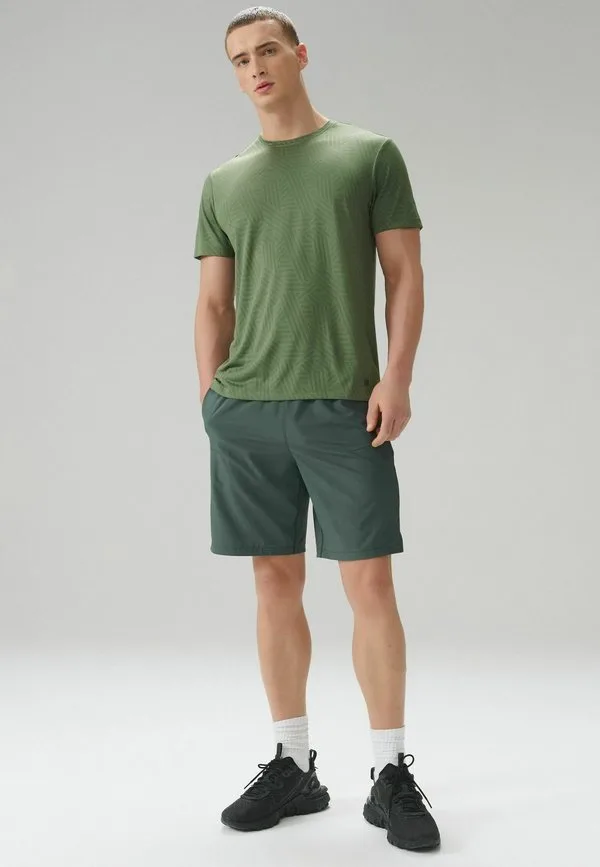 Обычная футболка с жаккардовым принтом fitactive Next, Khaki Green — фото 2
