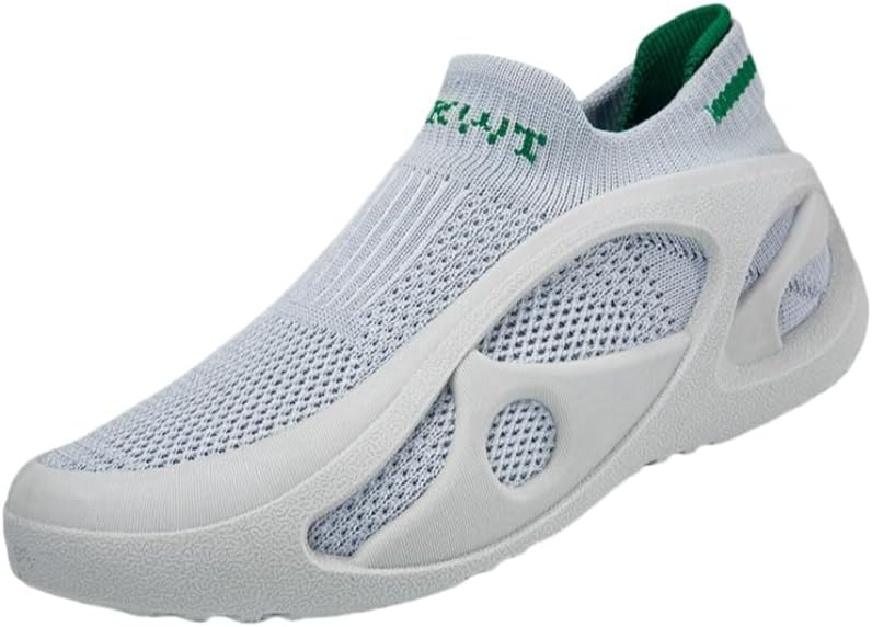 

Модные повседневные спортивные кроссовки с дышащим верхом из сетки и стелькой, легкой подошвой из EVA, ультракомфортной амортизацией стельки Hoalox, серый