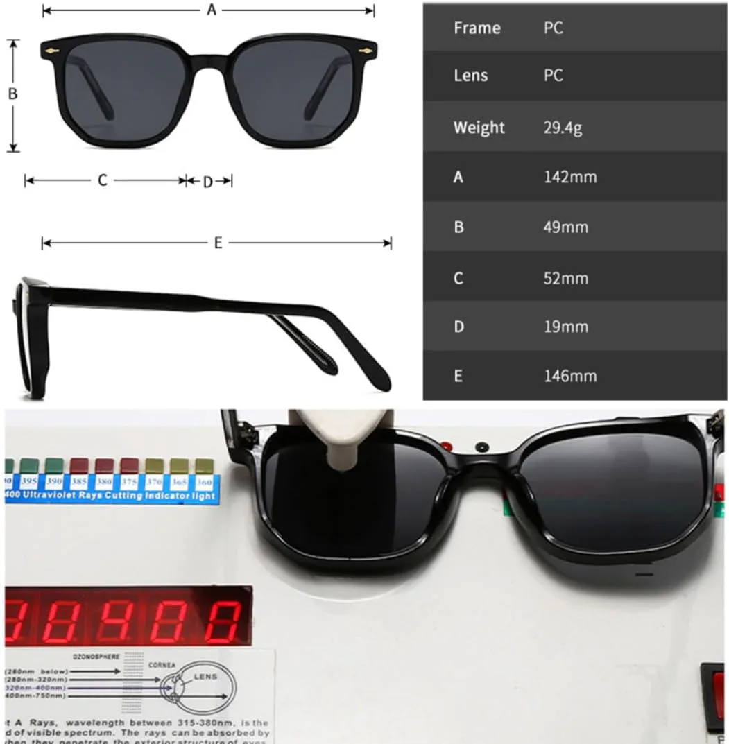 

Популярные модные солнцезащитные очки Polygon для женщин, ретро-очки с заклепками, градиентные очки для мужчин, защита от УФ-излучения UV400 TKKTLLT, Grey Grey