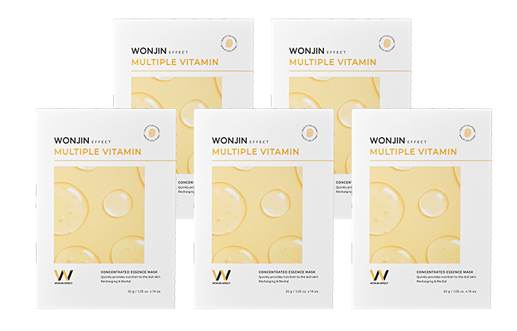 

Питательная маска-пластырь для лица с витаминами, увлажняющая и смягчающая кожу Wonjin Effect, Mass sales 30g*14pcs*5 boxes