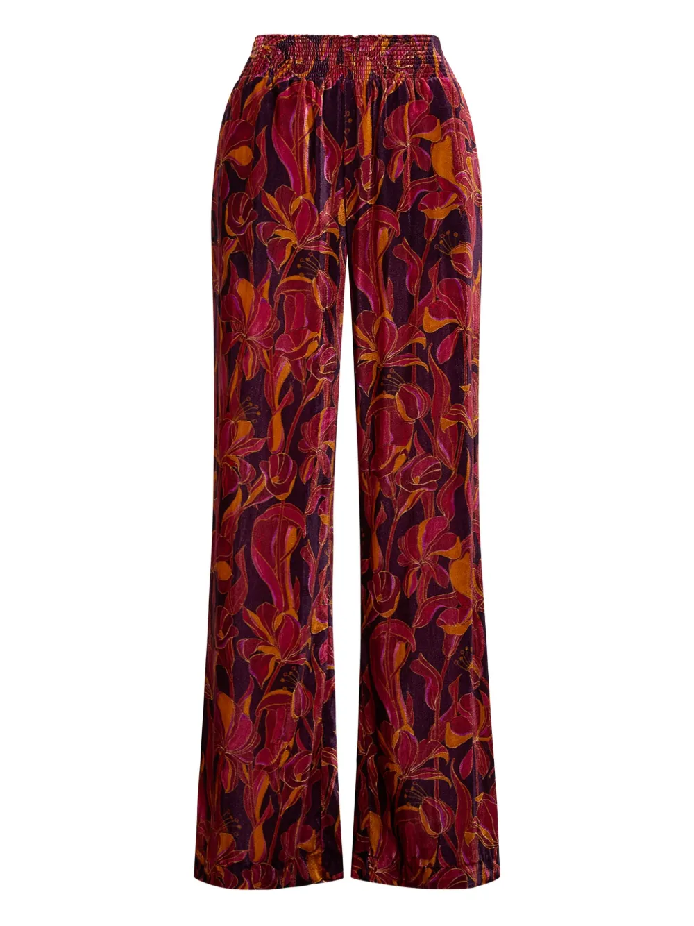 

Брюки с цветочным узором MALIPARMI, красный