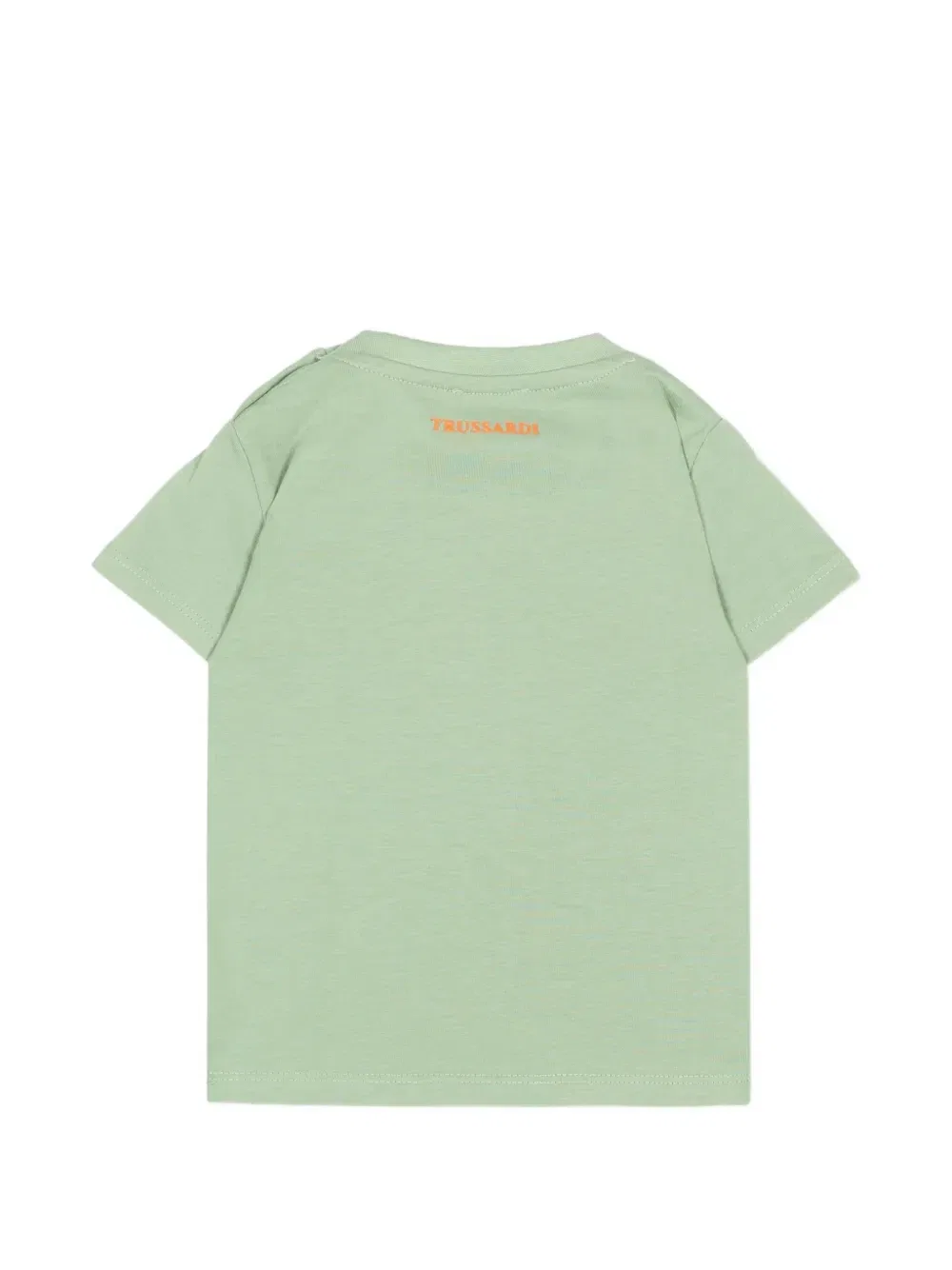 Футболка с короткими рукавами и принтом Trussardi Junior, зеленый — фото 2