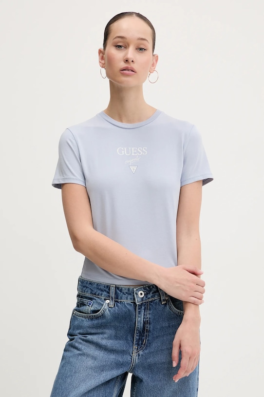 

Хлопковая футболка Guess Originals, синий