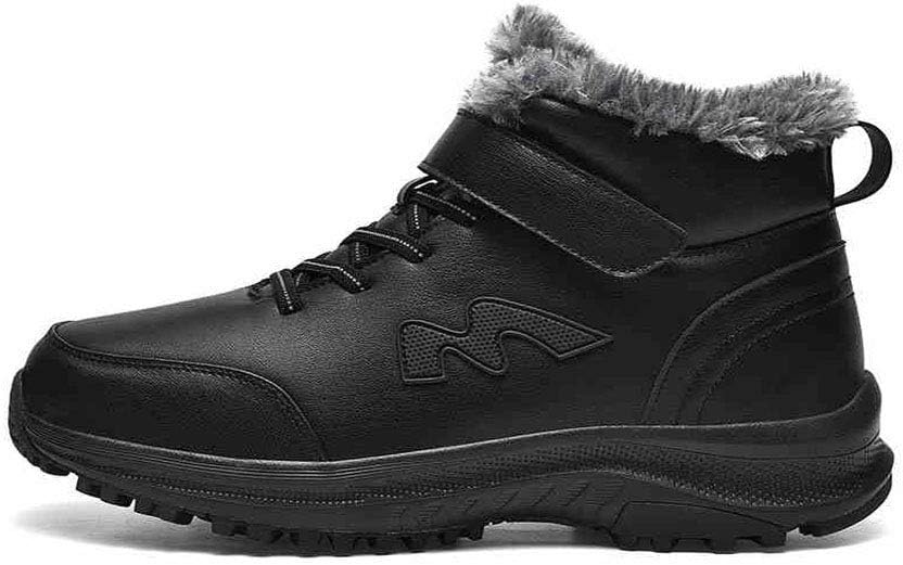 

Зимние высокие плюшевые сапоги Snow, новые мягкие и удобные хлопковые обувь MNSSRN-MM, черный