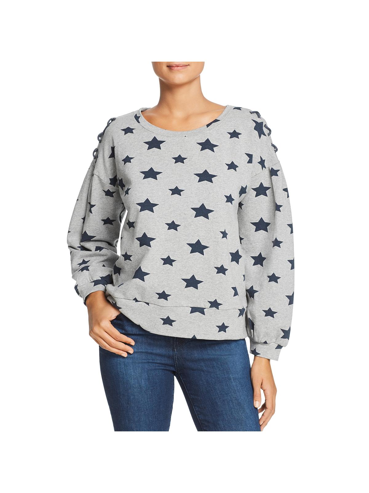 

Женская толстовка со звездным принтом и шнуровкой Billy T, цвет grey heather