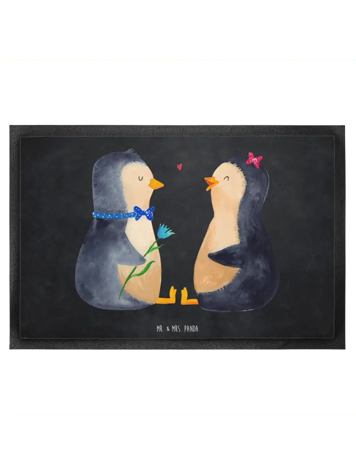 

Коврик для ног Mr. & Mrs. Panda, цвет kreidetafel