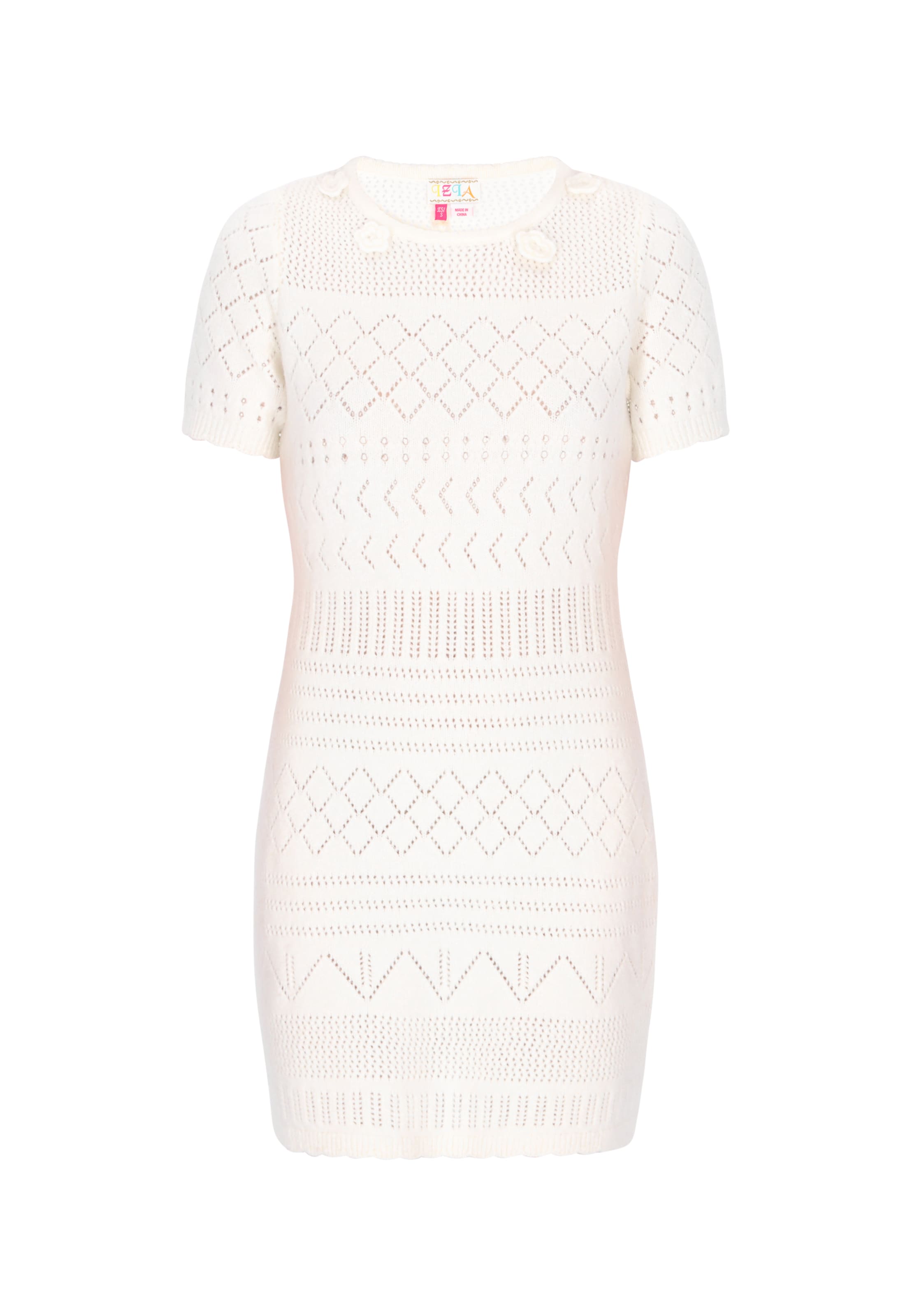 

IZIA Вязаное платье в цвете Off White