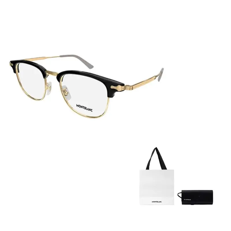 

MONTBLANC Металлическая оправа для очков типа "бабочка" унисекс золотая, Black Gray