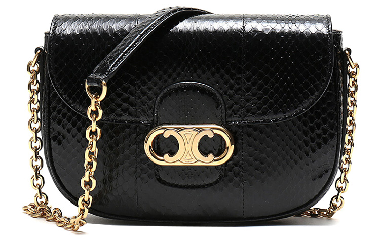 

Celine Кожаная сумка на цепочке, сумка через плечо, женская сумка черного цвета